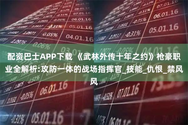 配资巴士APP下载 《武林外传十年之约》枪豪职业全解析:攻防一体的战场指挥官_技能_仇恨_禁风