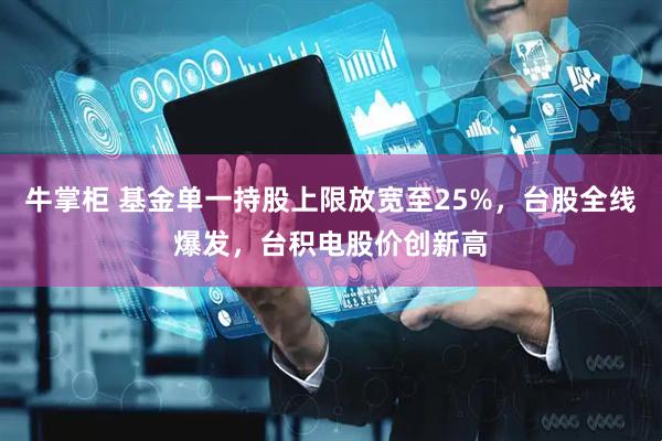 牛掌柜 基金单一持股上限放宽至25%，台股全线爆发，台积电股价创新高
